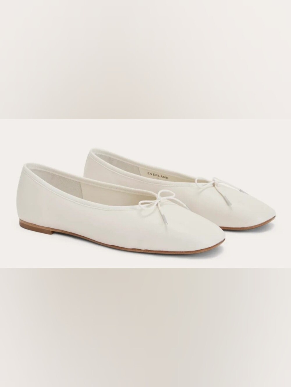 Everlane White Women’s Ballet Flats